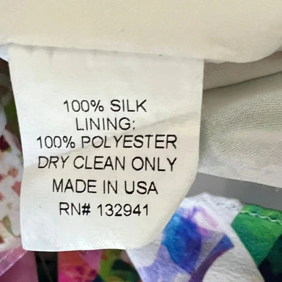 Amanda Uprichard 100% Silk Tropical Print Mini Dress Size Small - Picture 6 of 6